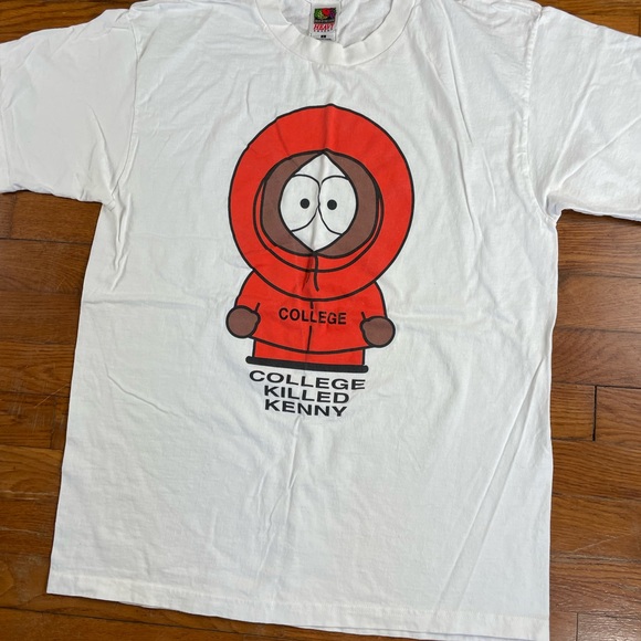 Vtg 90s Southpark Cartman Kenny College Comedy Central T-Shirt 2Lot Size L Rare - Picture 5 of 16